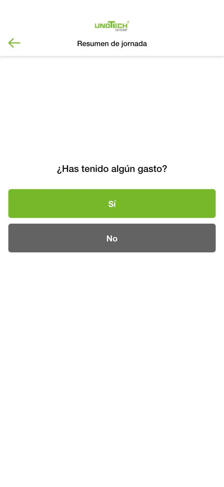 Unotech · Los gastos del día