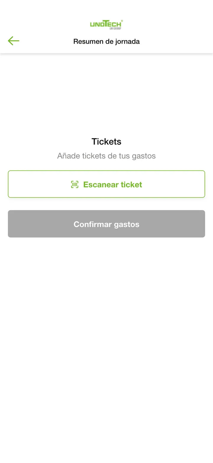 Unotech · Tickets de gasto