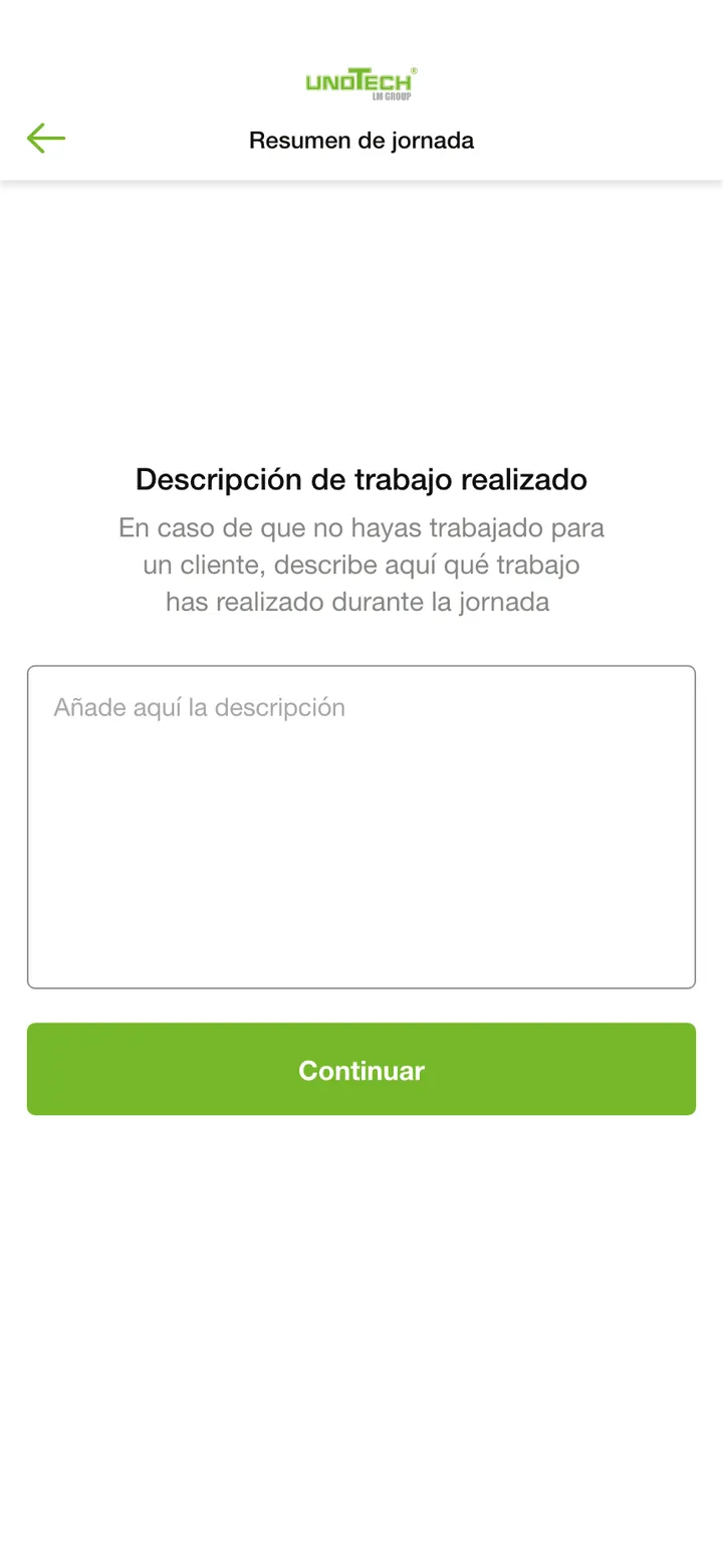 Unotech · Trabajo sin cliente